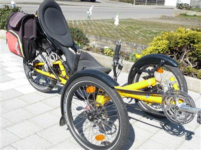 HP Velotechnik Trike Liegerad Scorpion fx faltbar mit Fahrradtaschen Friedrichshafen