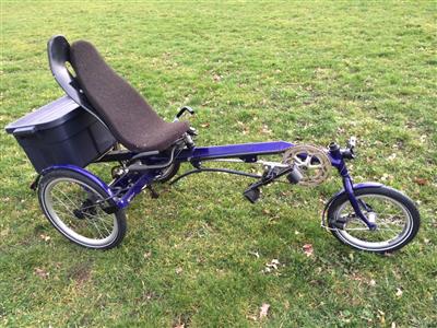 USVA Sinner Comfort Liegerad Liegefahrrad Trike Dreirad mit Scheibenbremsen Ahaus